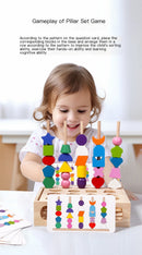 Brinquedo Educativo de Encaixe para Percepção Infantil
